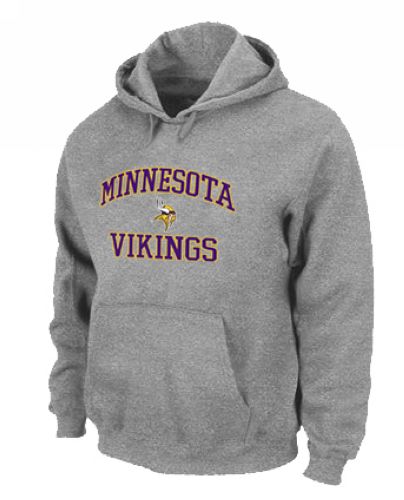 NFL Men's Nike Minnesota Vikings Heart & Soul Pullover Hoodie - Grey